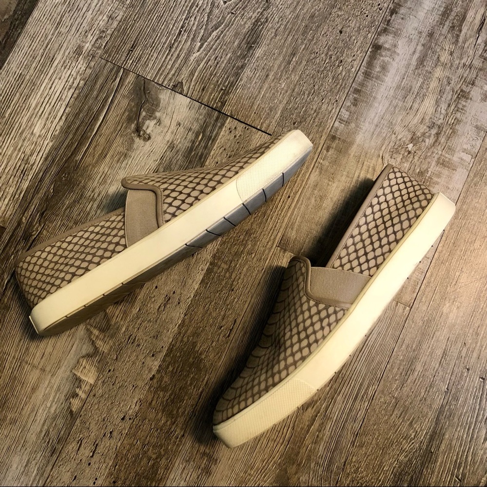 Vince Reptile Gray Snake Python Slip On Casual Sh… - image 3